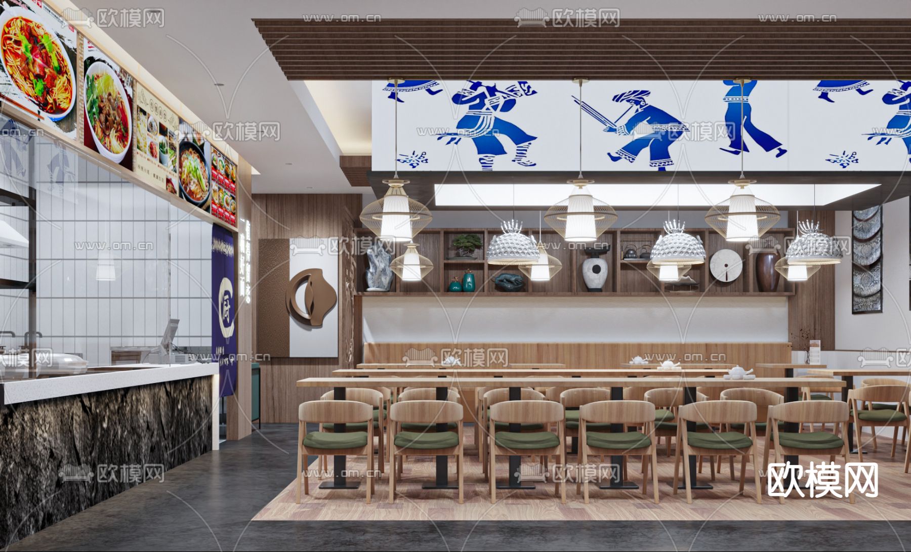 苗族面馆3d模型下载（渲染图2）