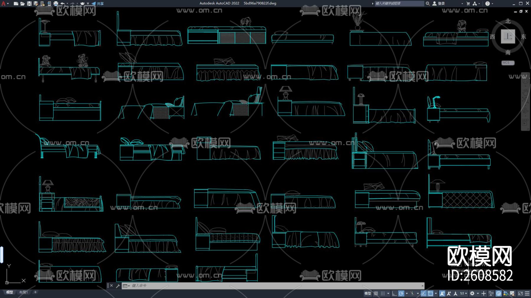 床具CAD施工图下载