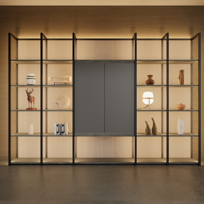  Poliform 书柜 装饰柜su模型 