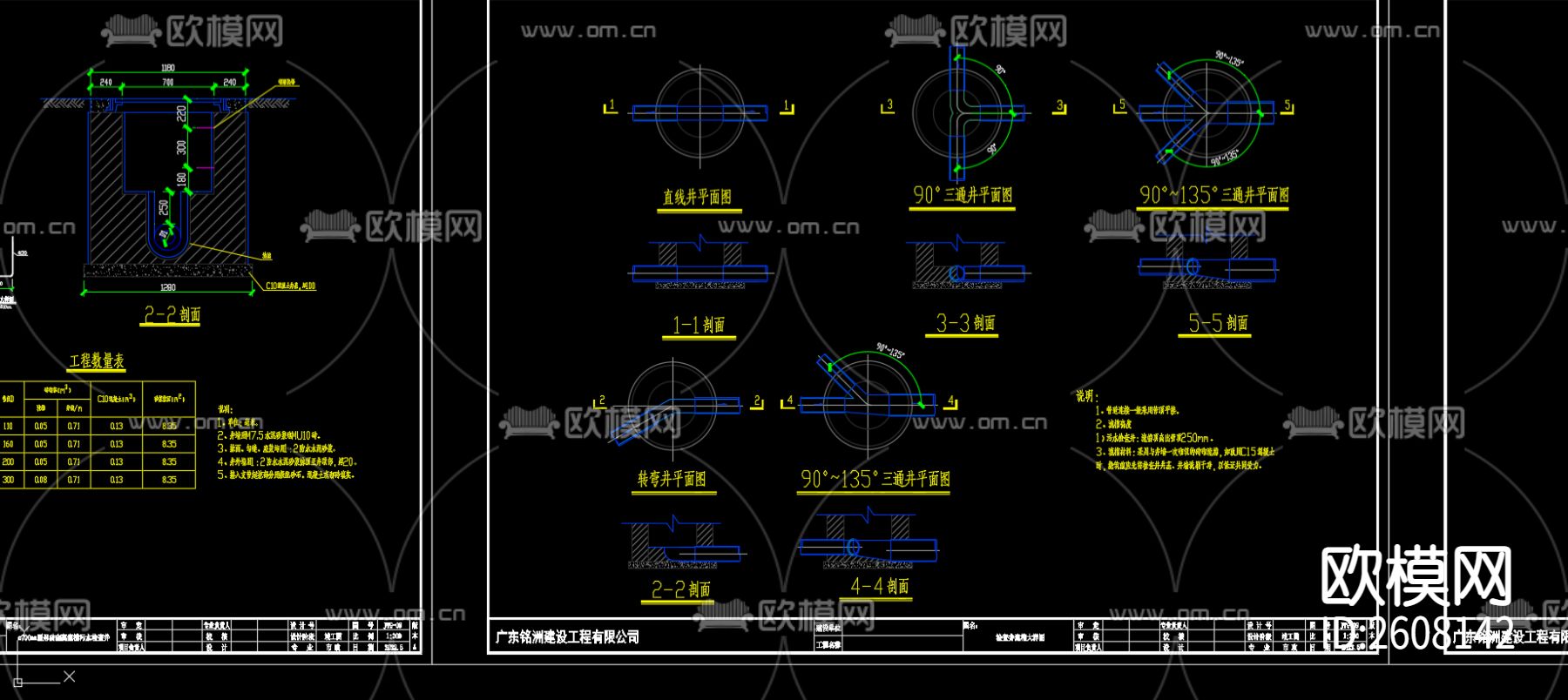 市政给排水CAD施工图