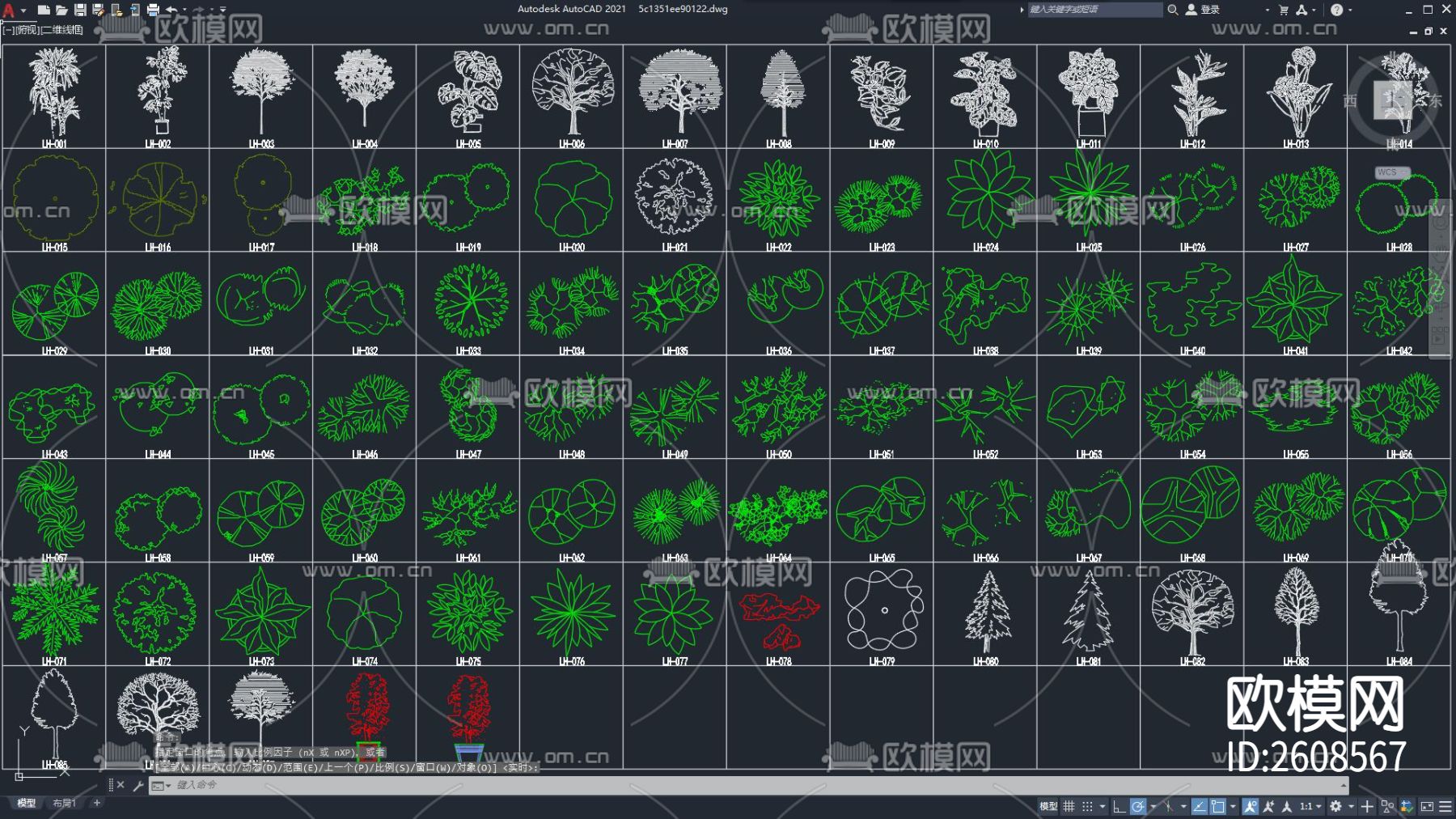 景观绿植CAD施工图下载