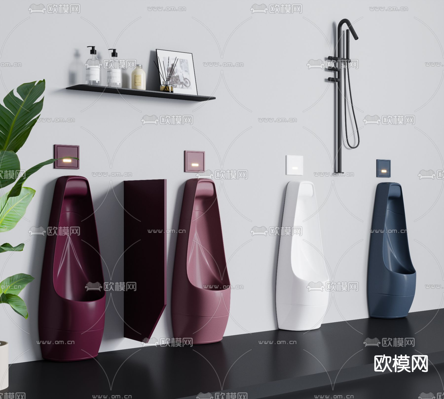 小便斗 尿斗 小便池3d模型下载