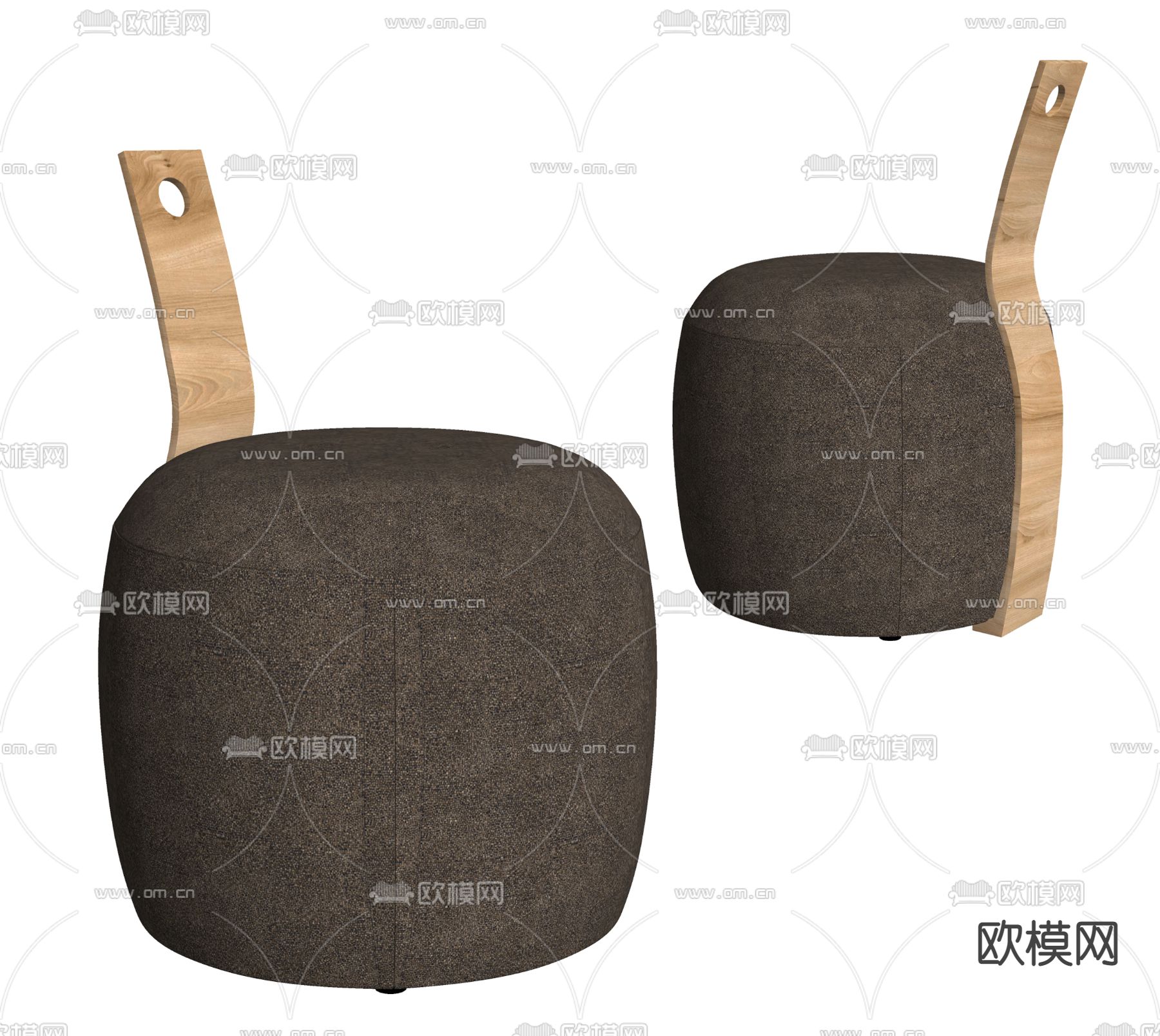 Shodo 矮凳 茶凳su模型下载（渲染图2）