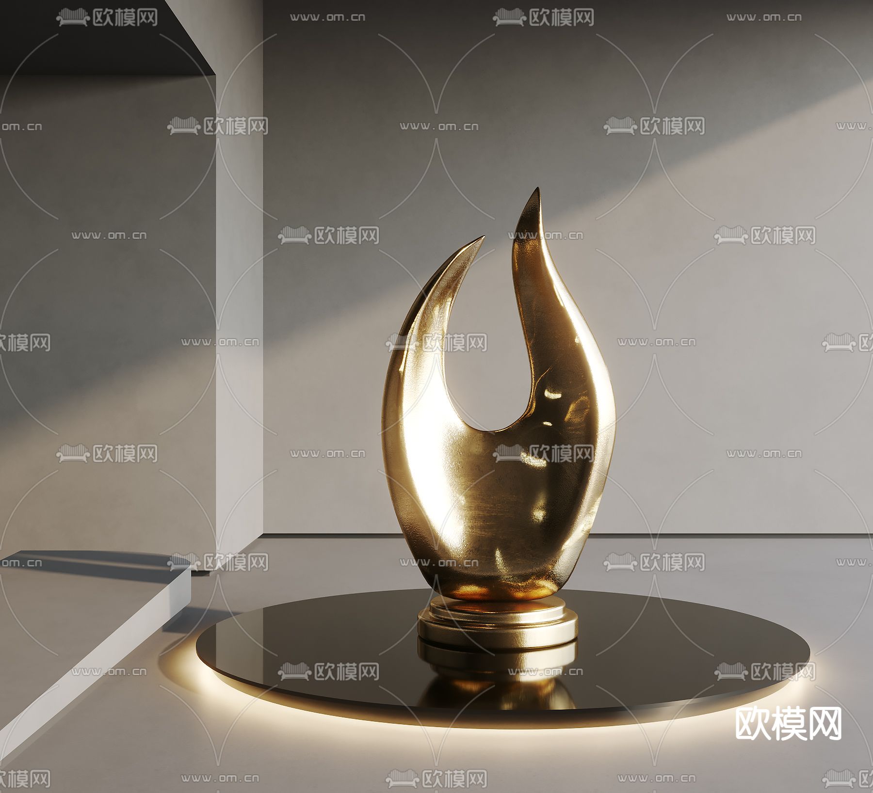 抽象雕塑 艺术装置3d模型