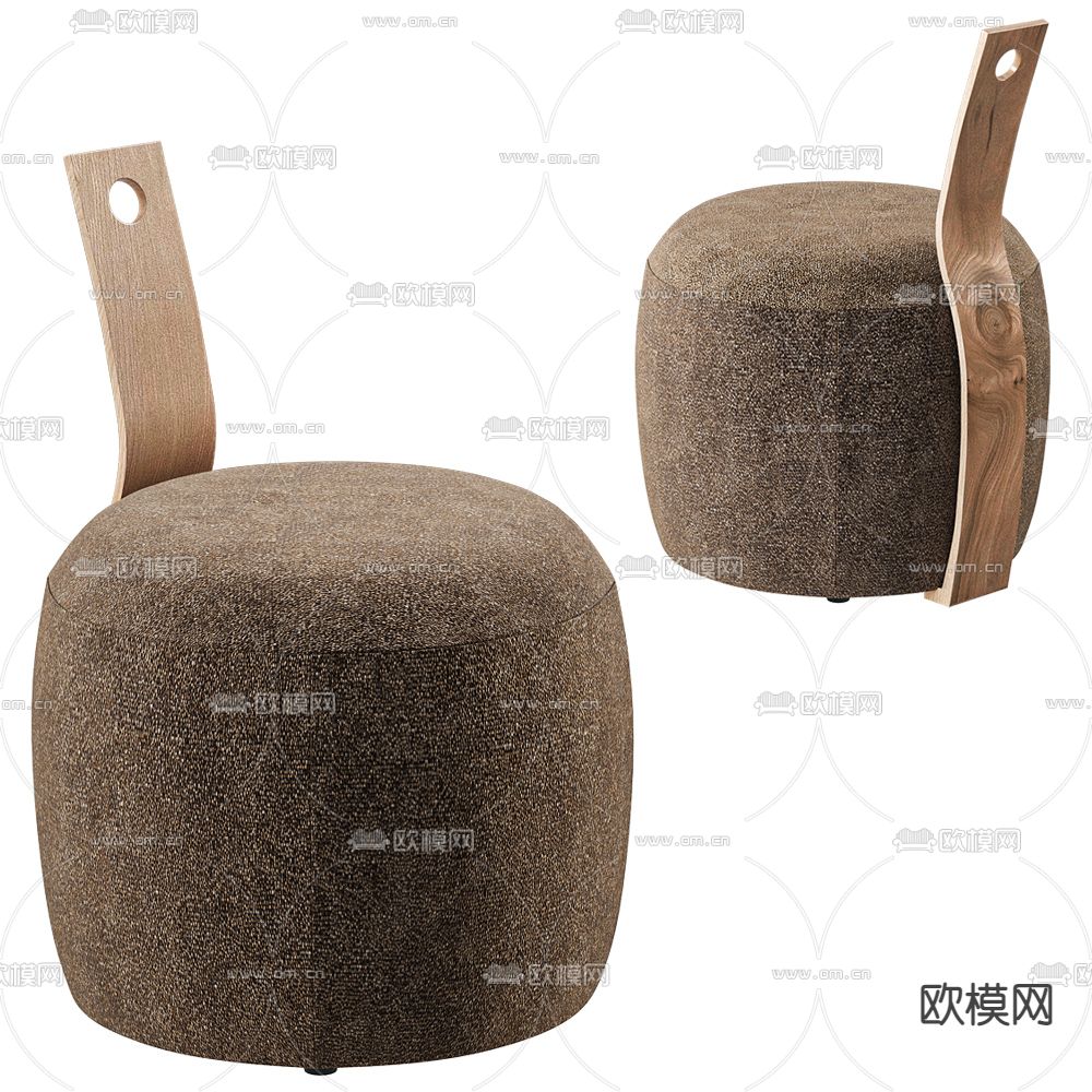 Shodo 矮凳 茶凳su模型下载（渲染图1）