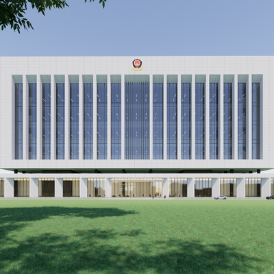  政府办公楼su模型 