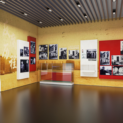  现代红色革命纪念馆su模型 