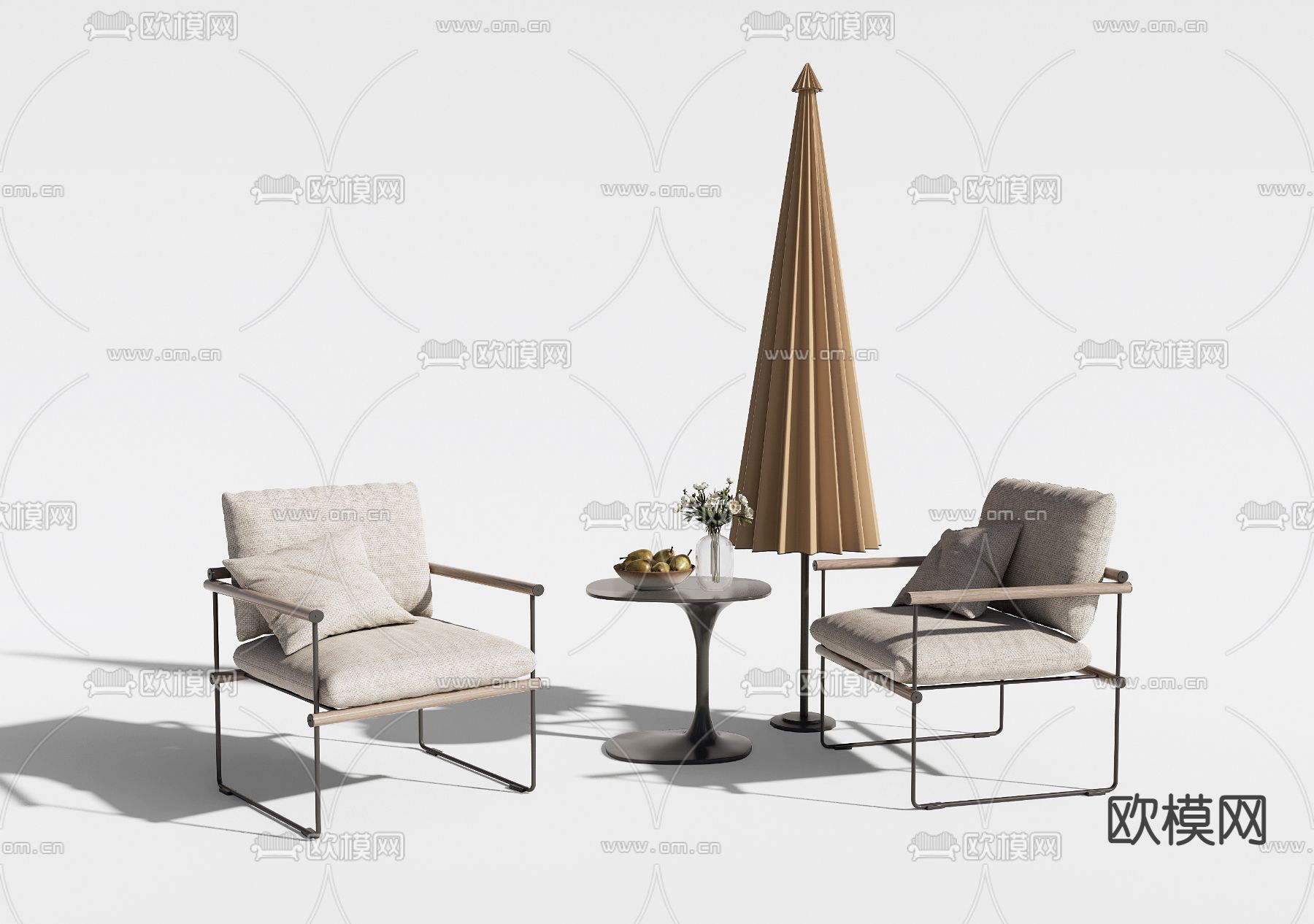 现代椅子 户外椅3d模型下载