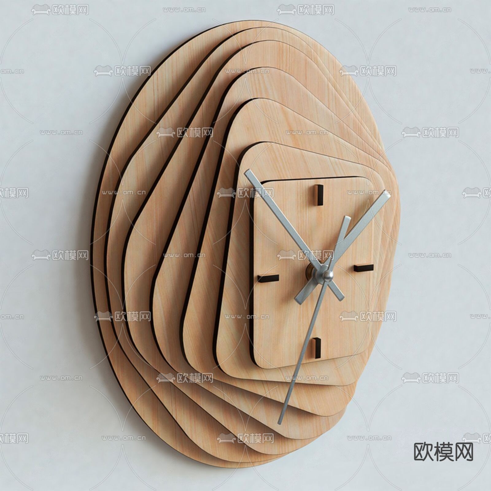 北欧挂钟 时钟 钟表su模型