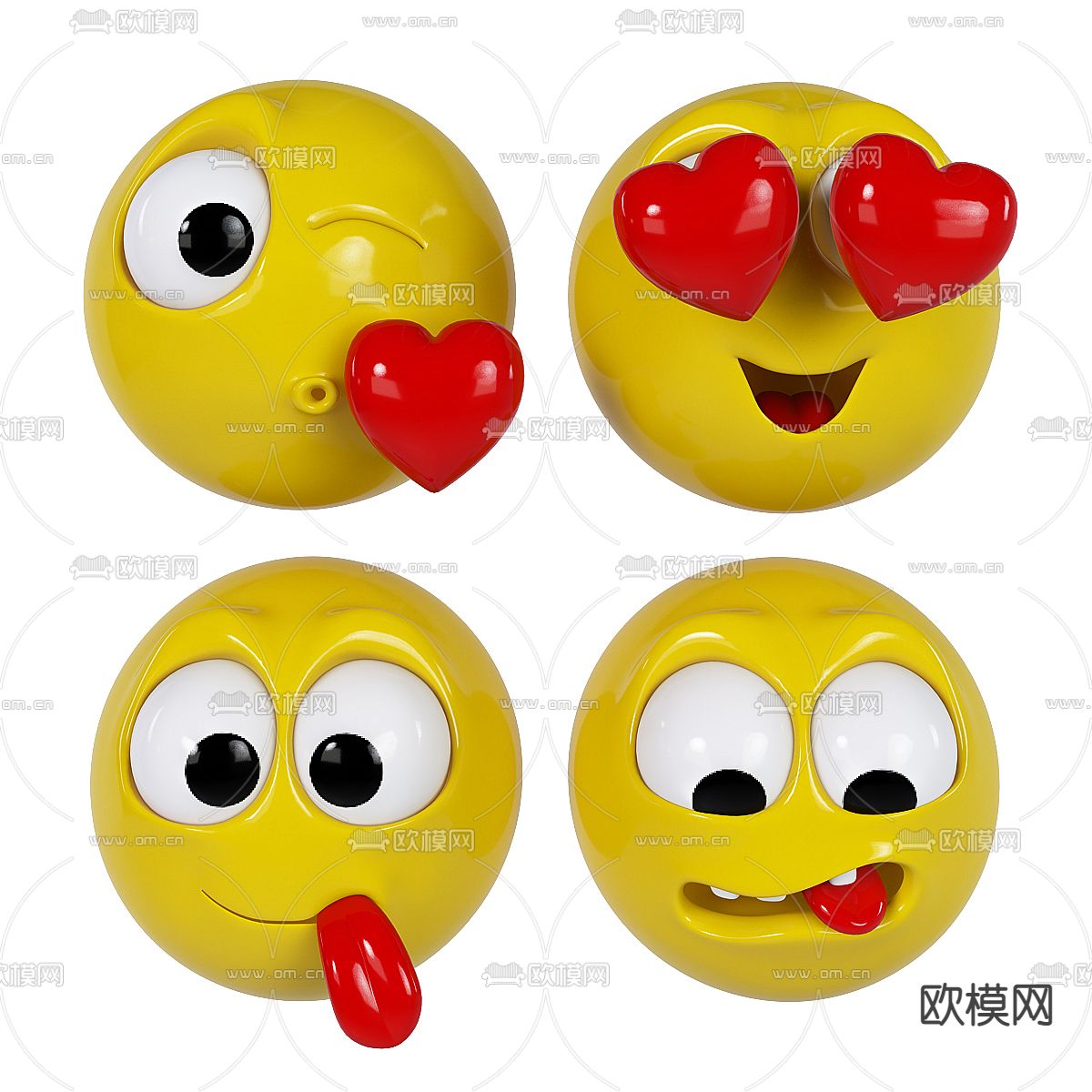 现代表情包 玩偶su模型下载（渲染图1）