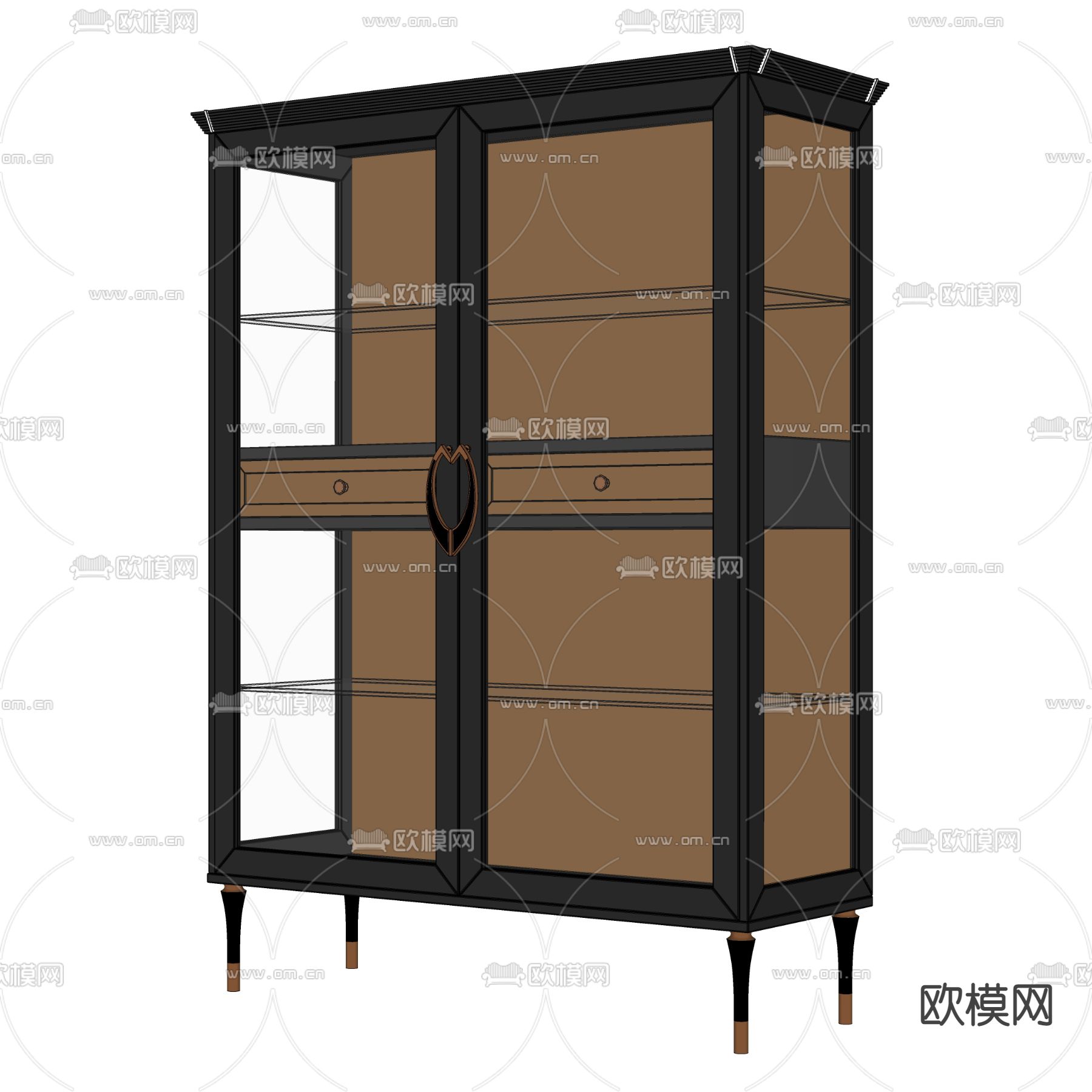 Minotti装饰柜 展示柜su模型