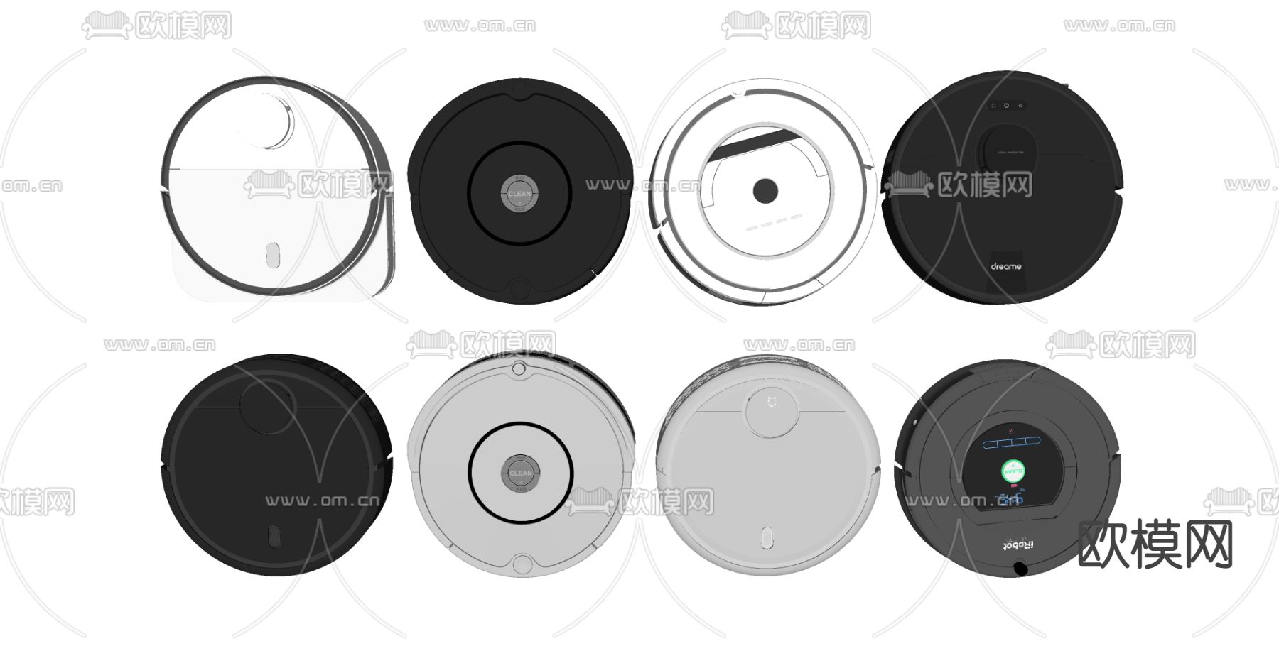 扫地机器人su模型下载（渲染图2）