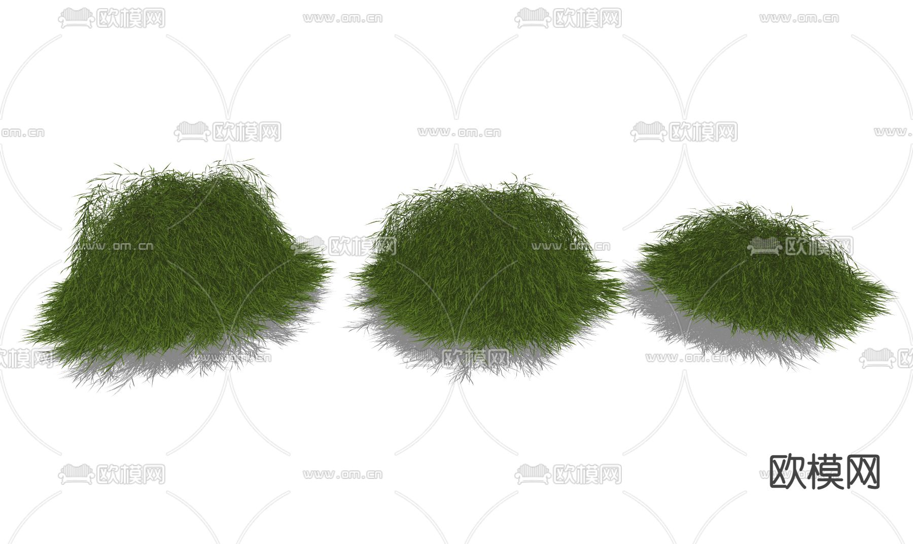 灌木植物 树篱草堆su模型下载（渲染图2）