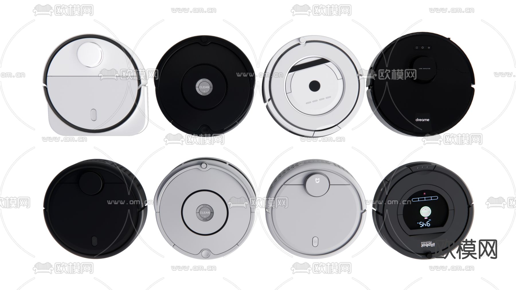 扫地机器人su模型下载（渲染图1）