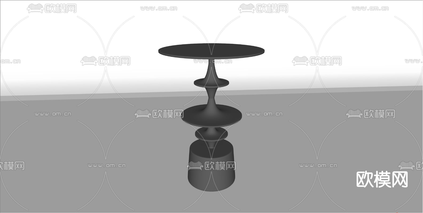 中古风边几su模型下载（渲染图2）