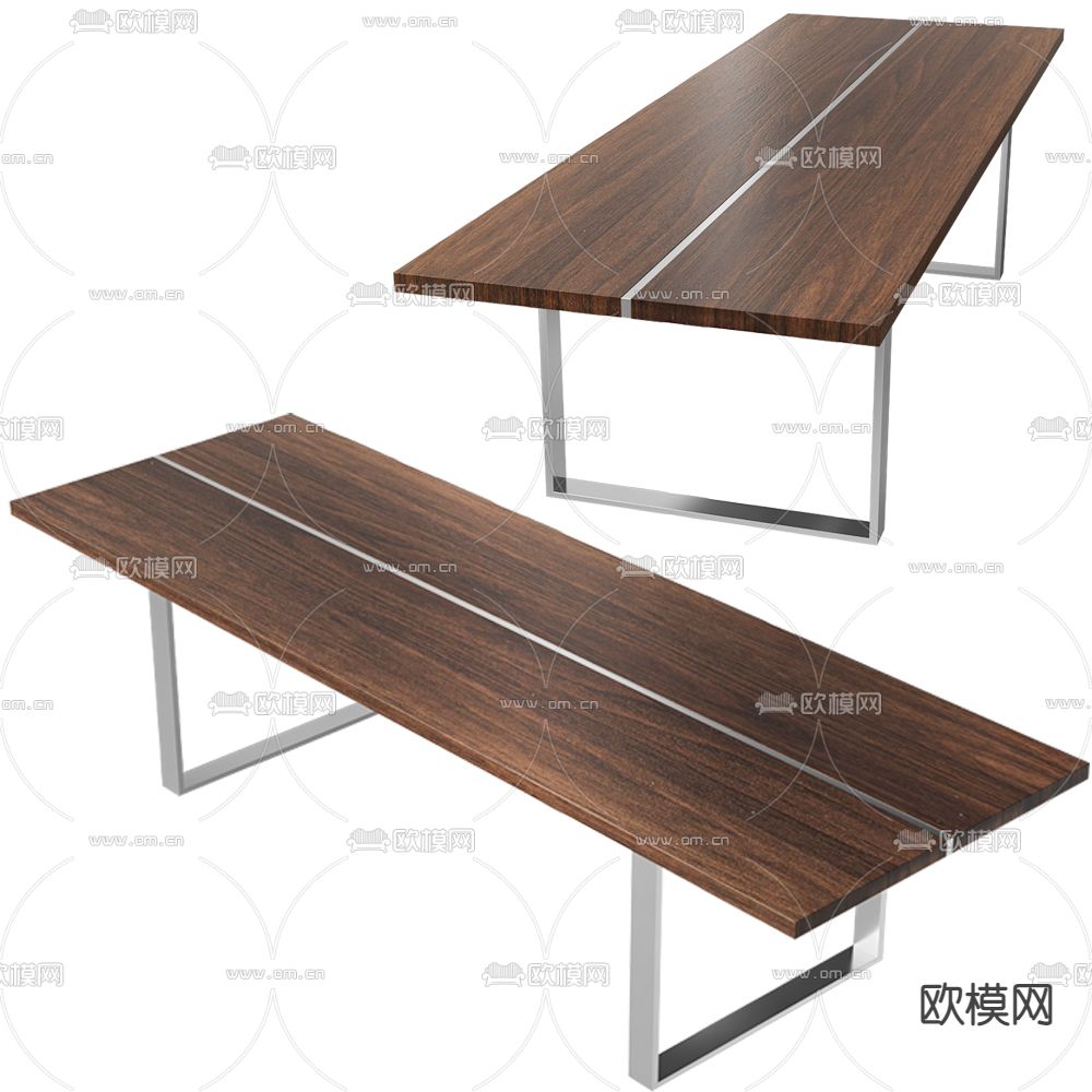 Tamashi餐桌 餐台su模型下载（渲染图1）