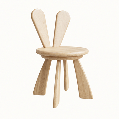  儿童椅 兔子椅子su模型 