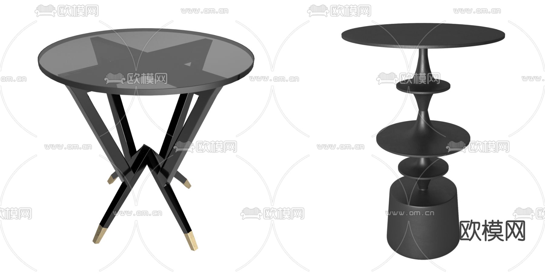 中古风边几su模型下载（渲染图1）