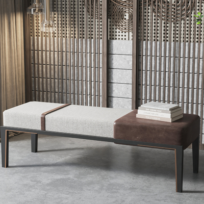  新中式沙发凳su模型 