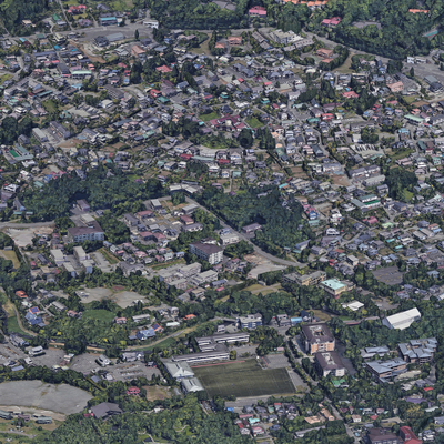  城市鸟瞰规划su模型 