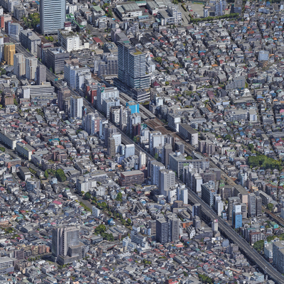  城市鸟瞰规划su模型 