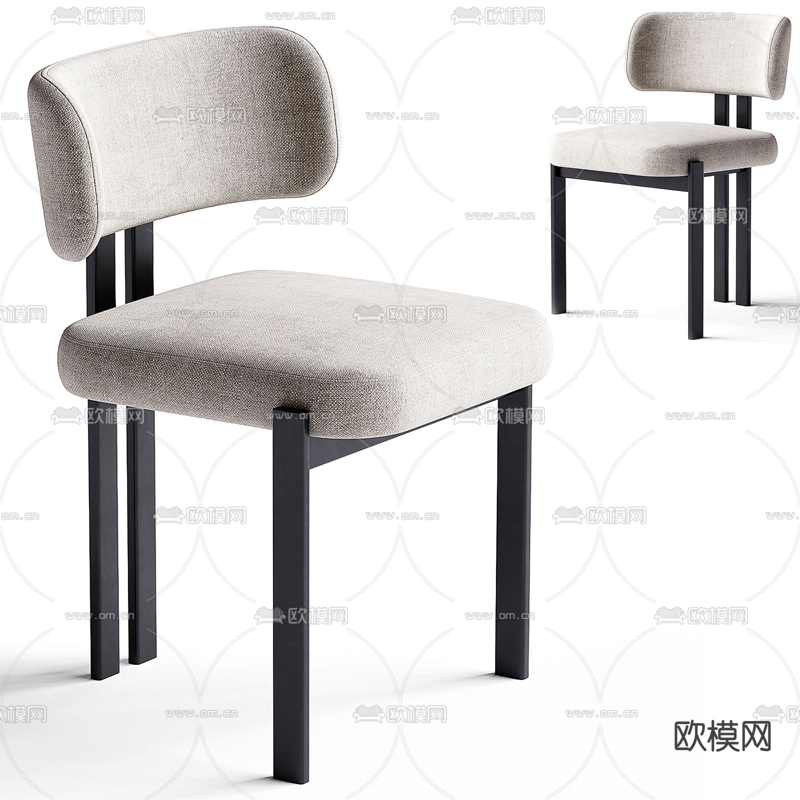 Nature 餐椅su模型下载（渲染图1）