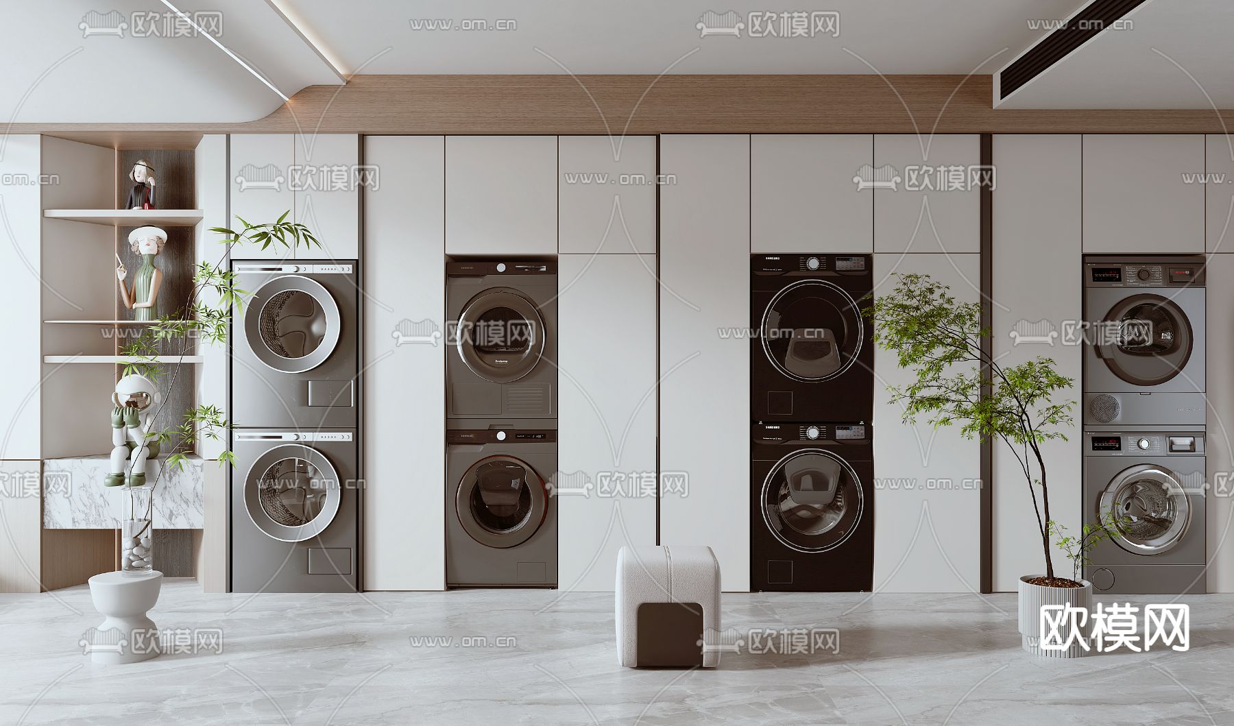 阳台柜 洗衣柜3d模型下载