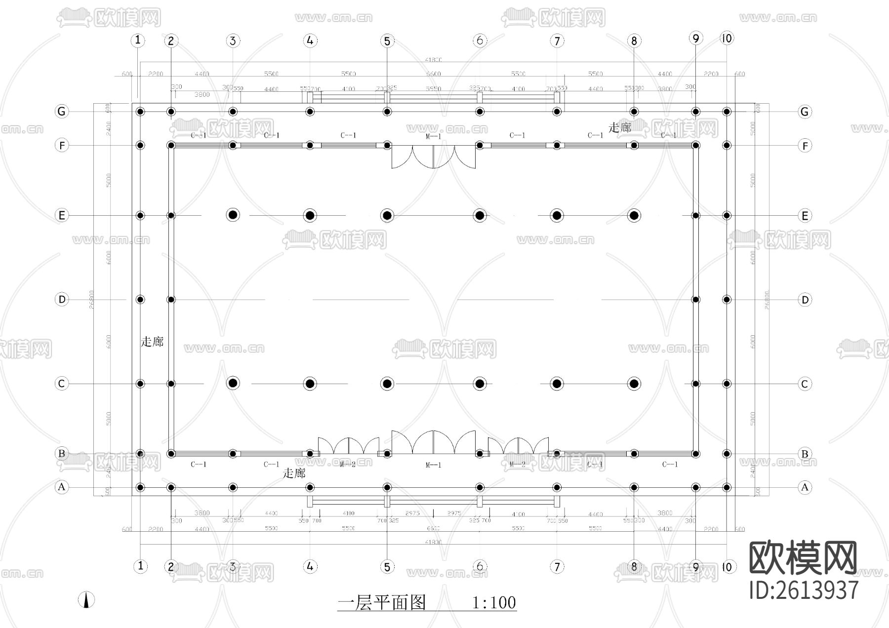 金山寺大雄宝殿CAD施工图下载（渲染图3）