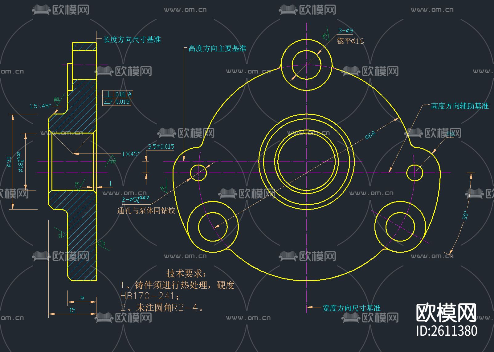 300套绘图练习素材CAD图库下载（渲染图8）
