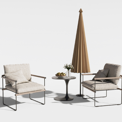  现代户外椅 休闲椅su模型 