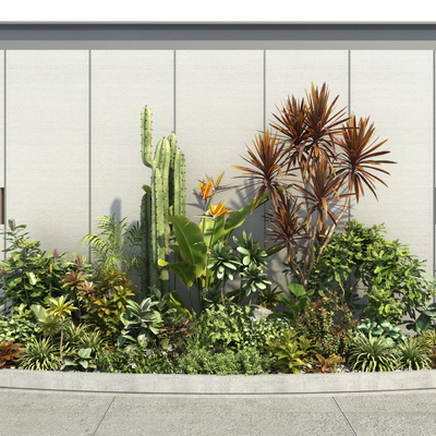  现代植物堆su模型 