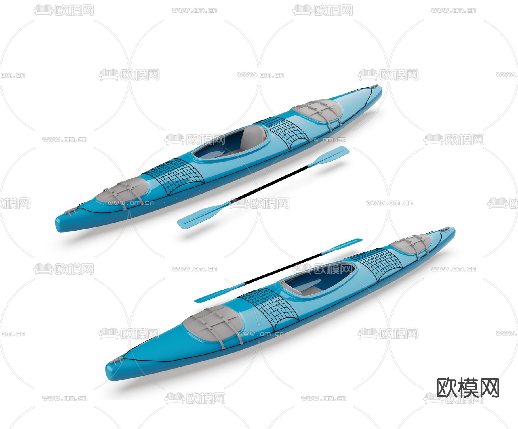皮划艇3d模型下载