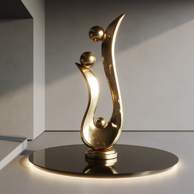 抽象雕塑 艺术装置su模型