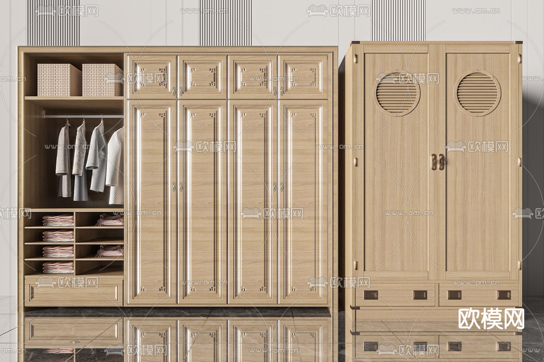 衣柜3d模型下载