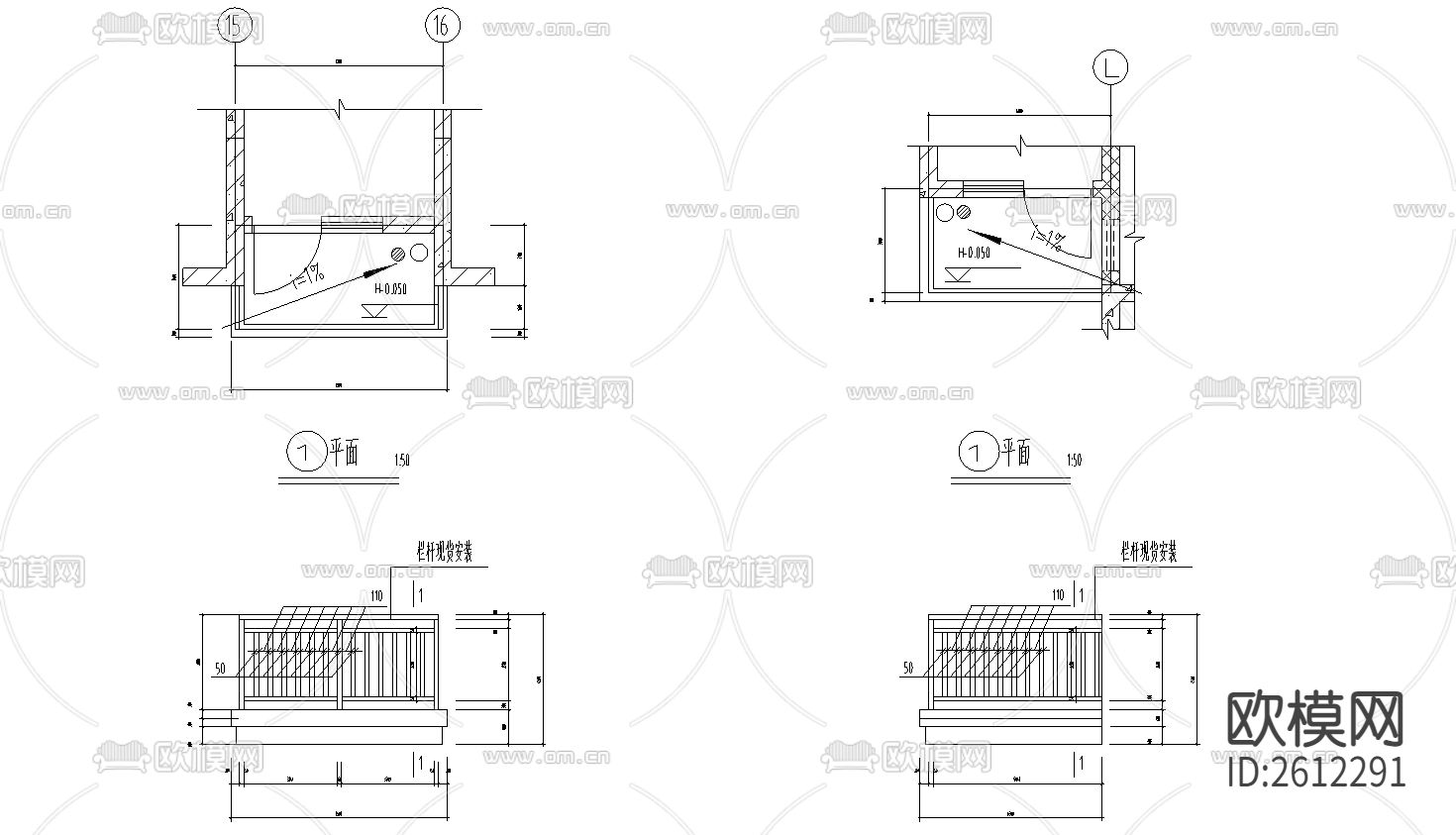 学校住宅楼建筑cad施工图下载（渲染图4）