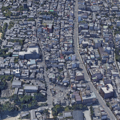  城市鸟瞰规划su模型 