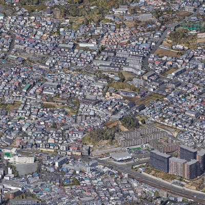  城市鸟瞰规划su模型 