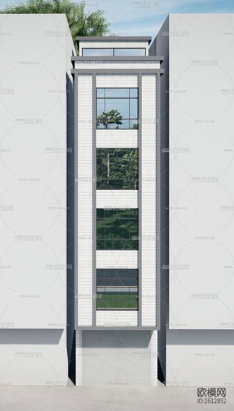 自建房CAD施工圖下載(渲染圖3)
