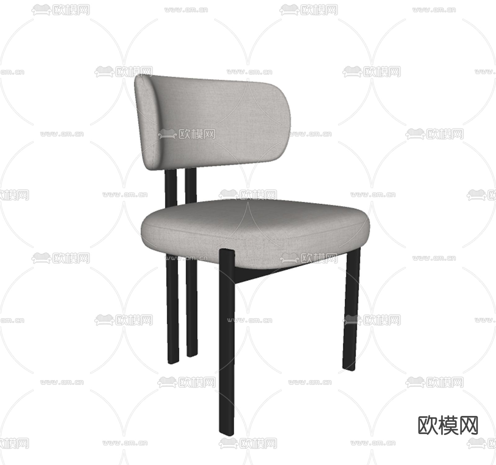 Nature 餐椅su模型下载（渲染图2）