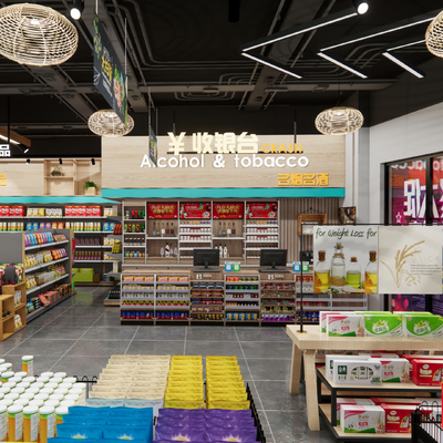  生活超市su模型 