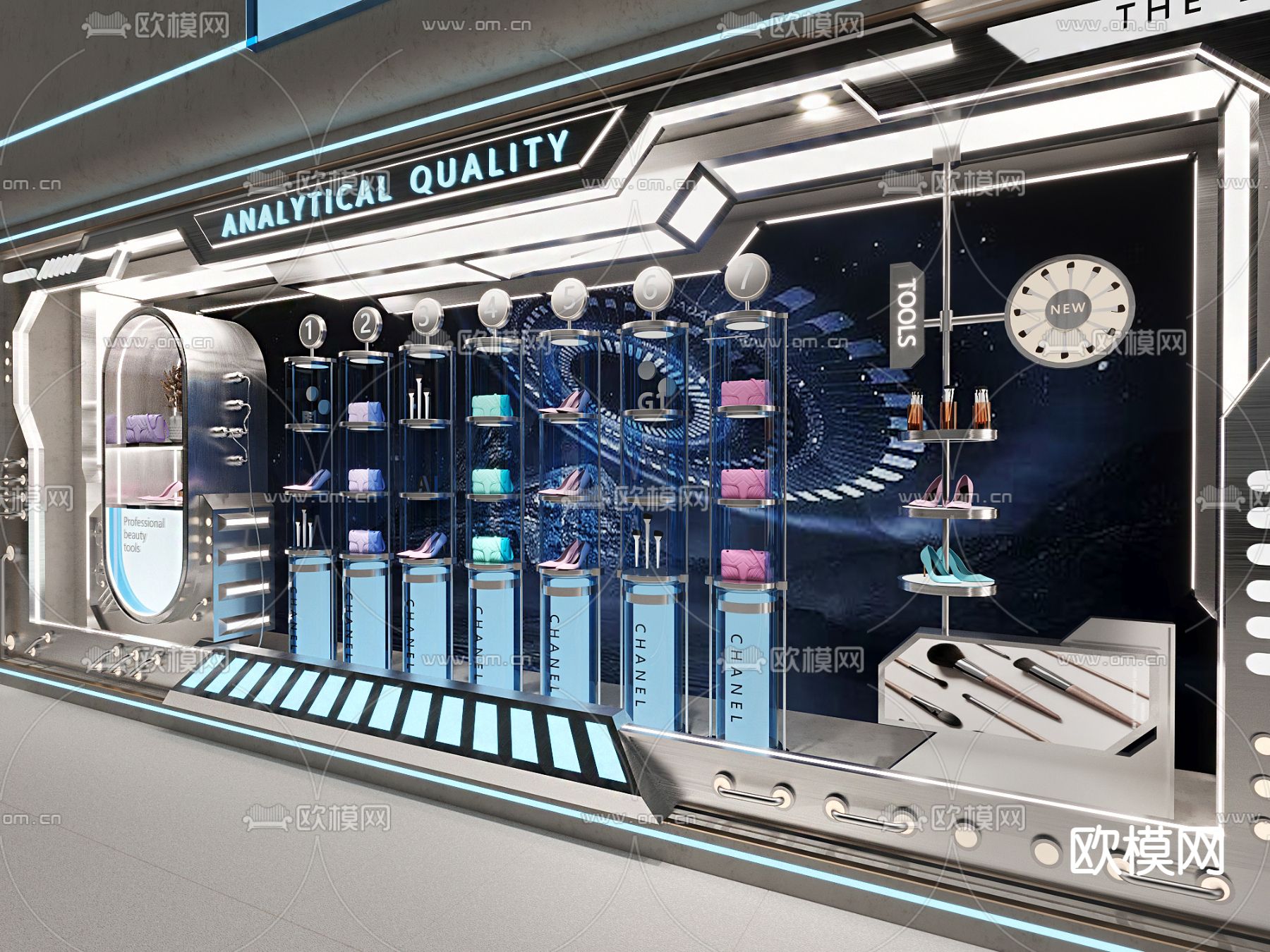 现代橱窗su模型下载（渲染图3）
