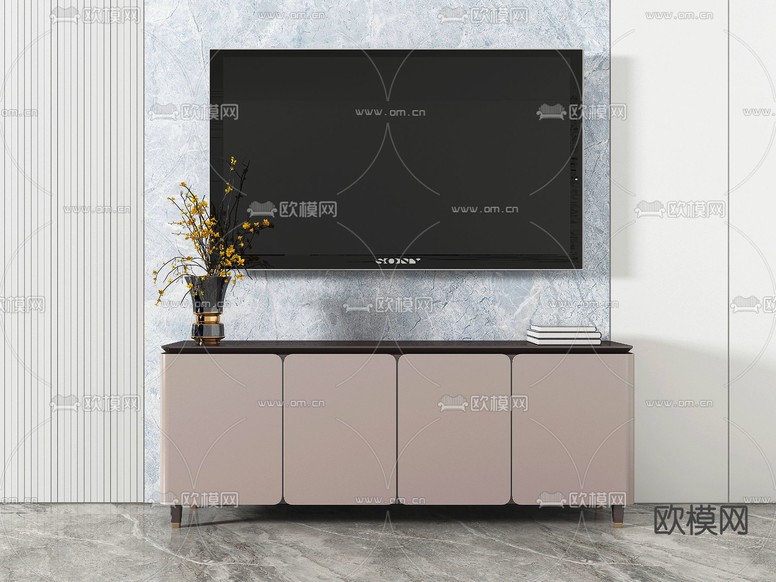 电视柜3d模型下载
