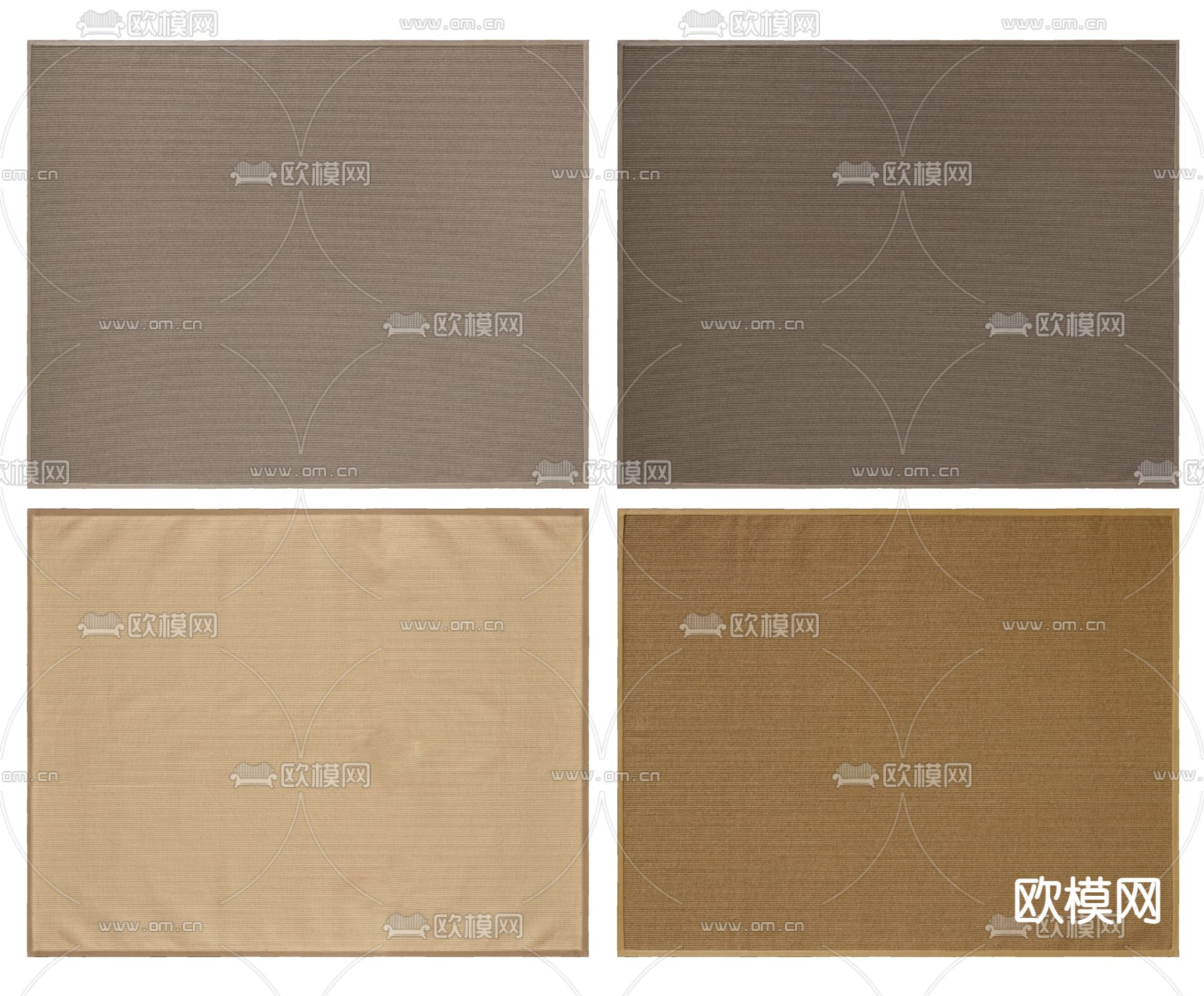 RH 地毯 方毯su模型下载（渲染图2）