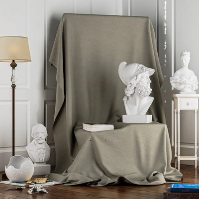  现代美术教室su模型 