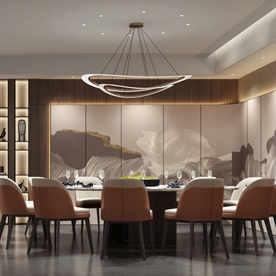  中餐厅包间 包房 包厢su模型 