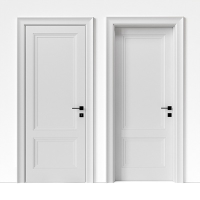 简欧单开门su模型