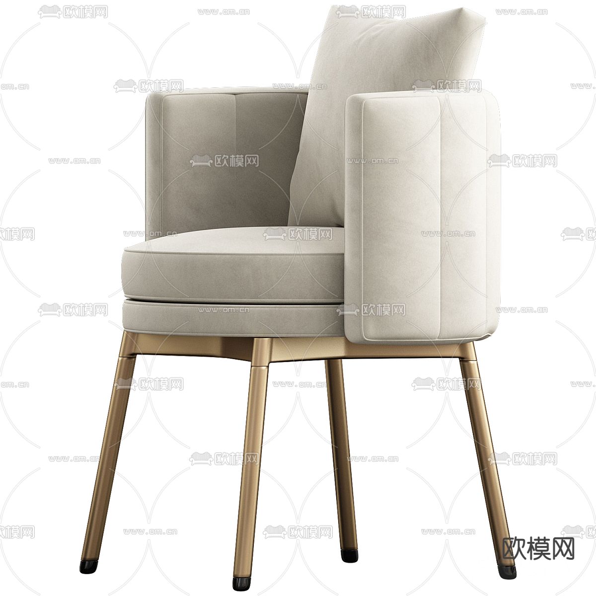 Minotti 椅子 餐椅3d模型下载（渲染图4）