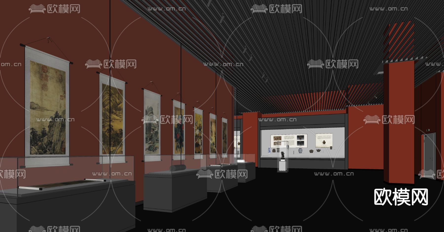 现代博物馆su模型下载（渲染图3）