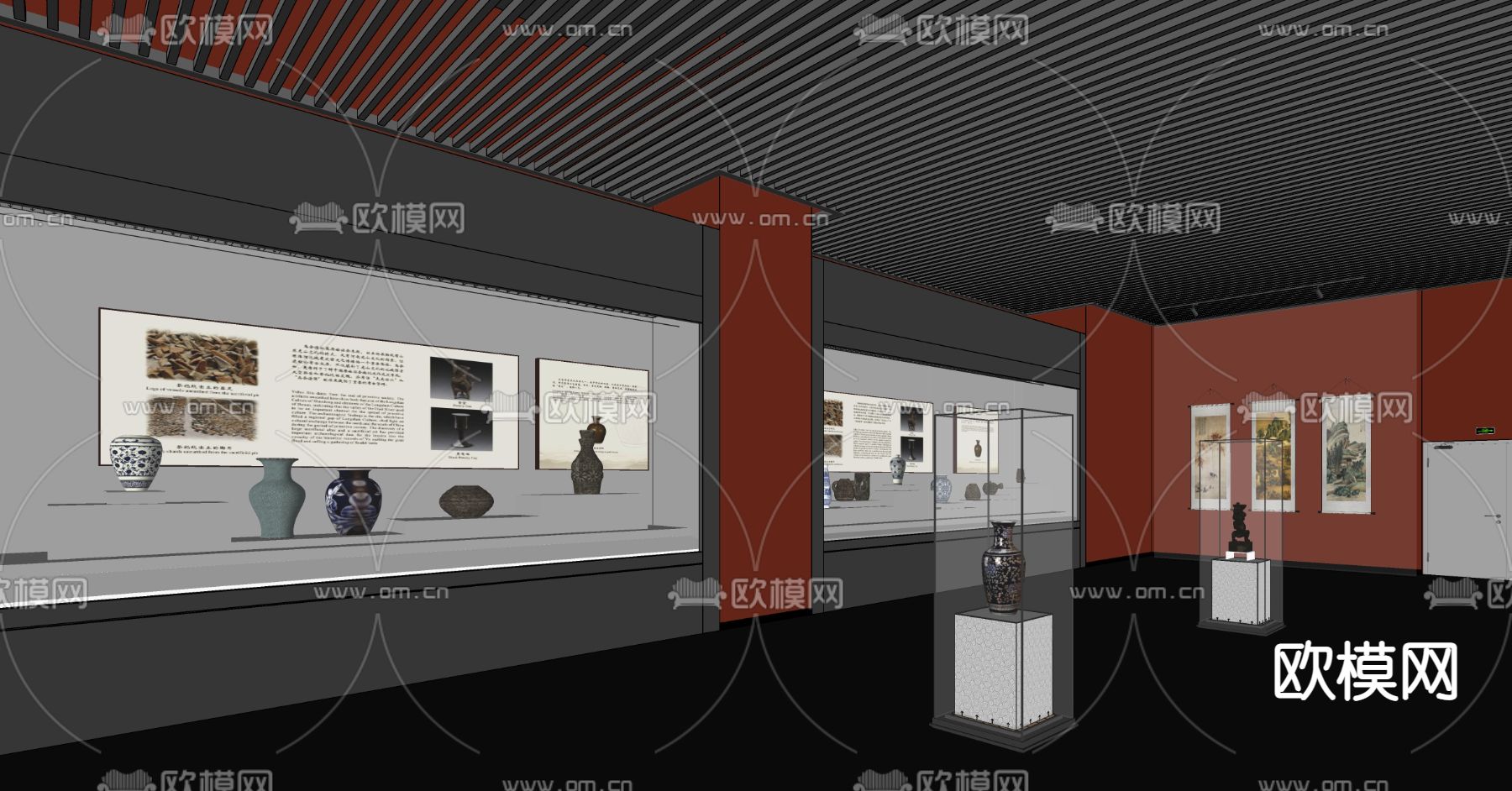 现代博物馆su模型下载（渲染图4）
