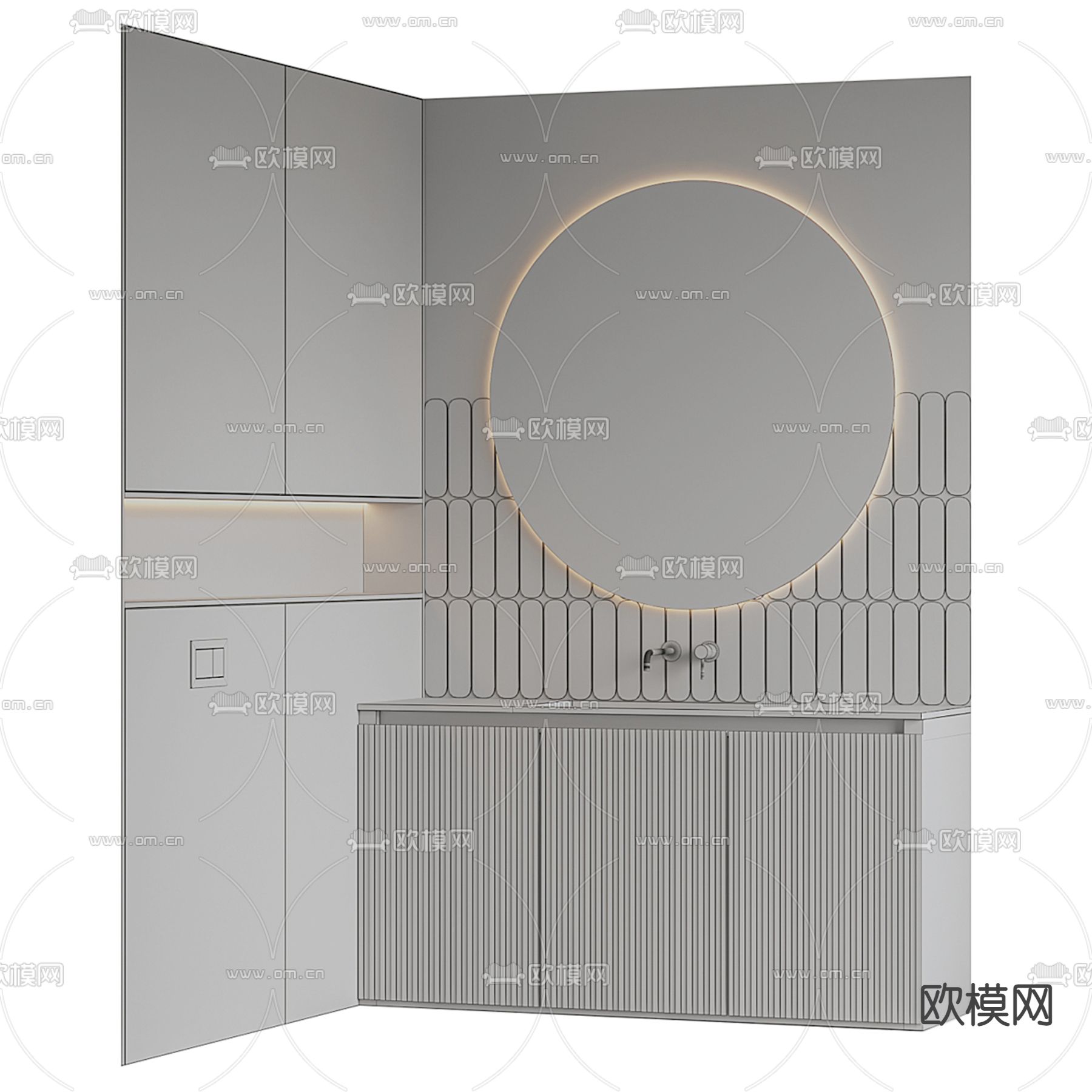 洗手台 浴室柜3d模型